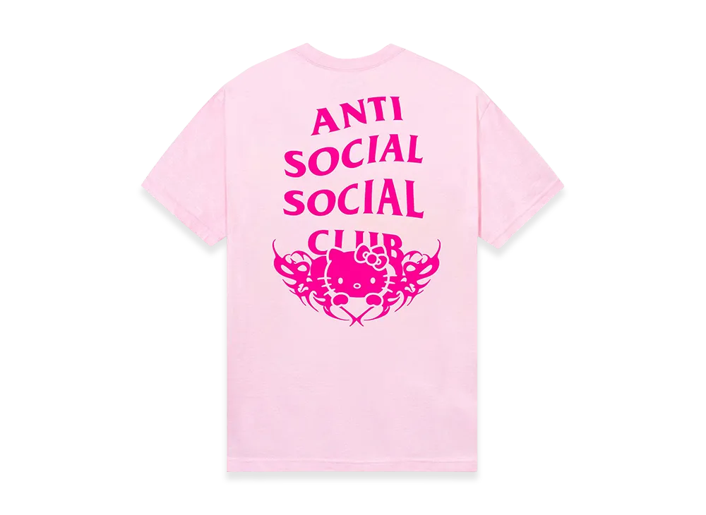 ANTI SOCIAL SOCIAL CLUB x Hello Kitty Metal Tee "Pink"
