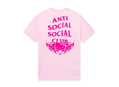 ANTI SOCIAL SOCIAL CLUB x Hello Kitty Metal Tee "Pink"