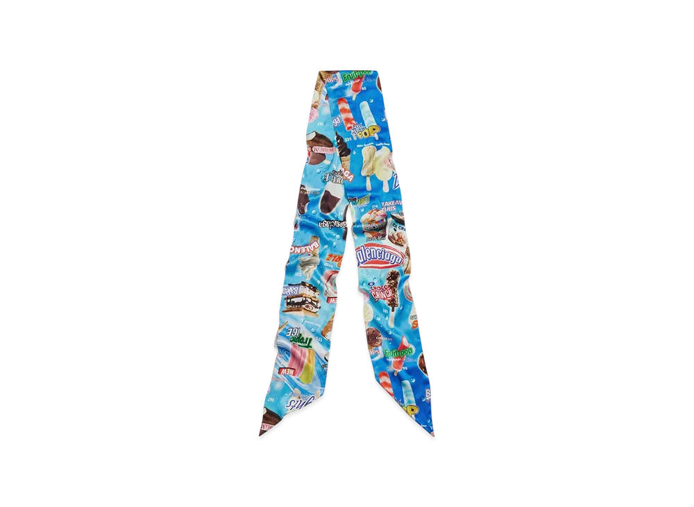 BALENCIAGA Sweet Treat Scarf "Blue"
