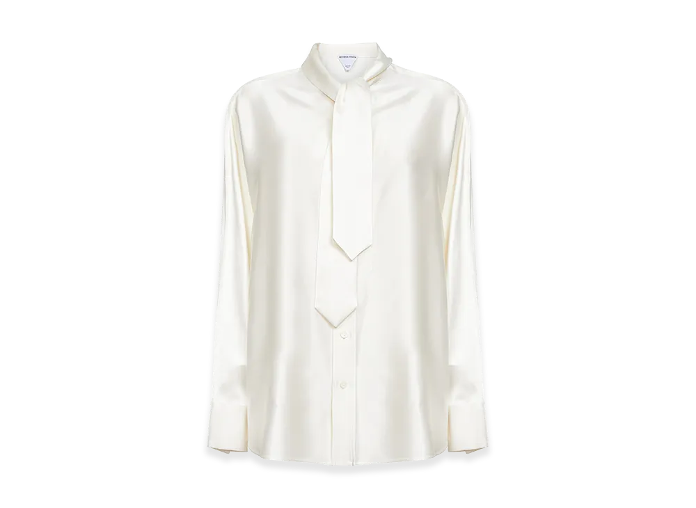 Bottega Veneta Women's Silk Shirt "White"