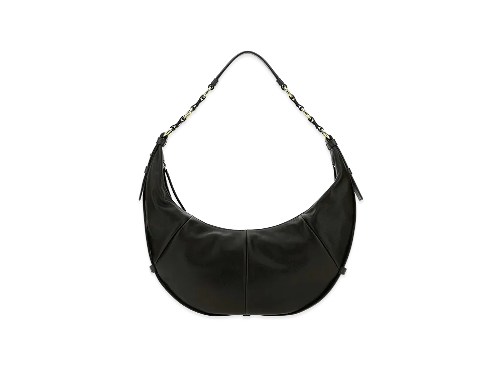 Saint Laurent Women's Leather Saharienne Handbag "Black"