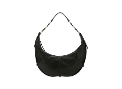 Saint Laurent Women's Leather Saharienne Handbag "Black"