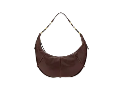 Saint Laurent Women's Leather Saharienne Handbag "Brown"