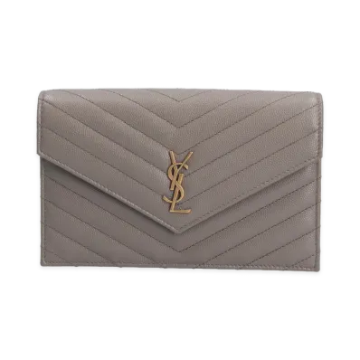Saint Laurent Women's Wallets "Brown"