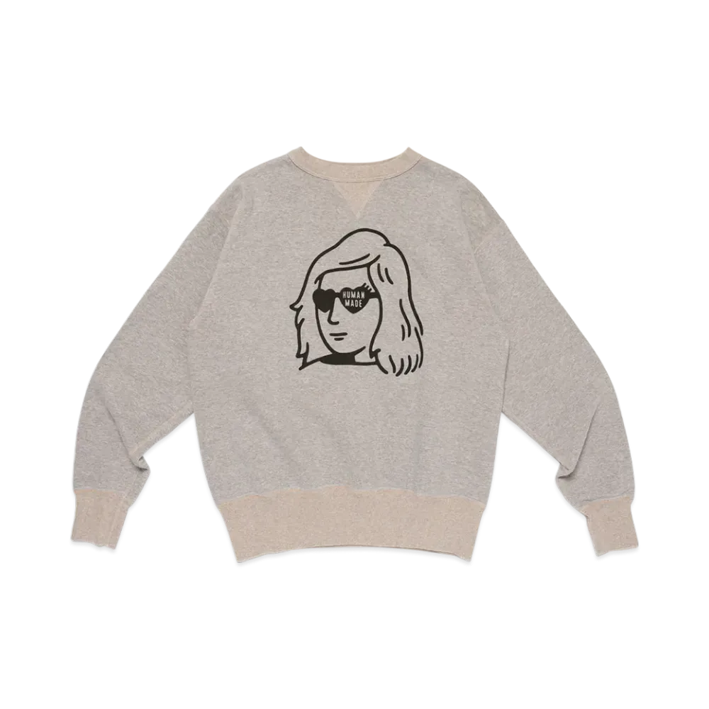 HUMAN MADE x MINOR FIGURES Tsuriami Sweatshirt "Gray"