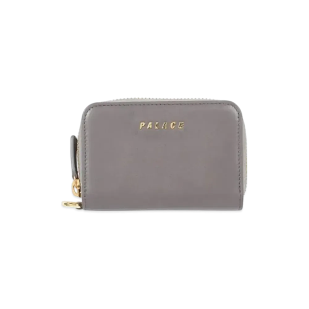 PALACE Leather Zip Wallet "Grey"