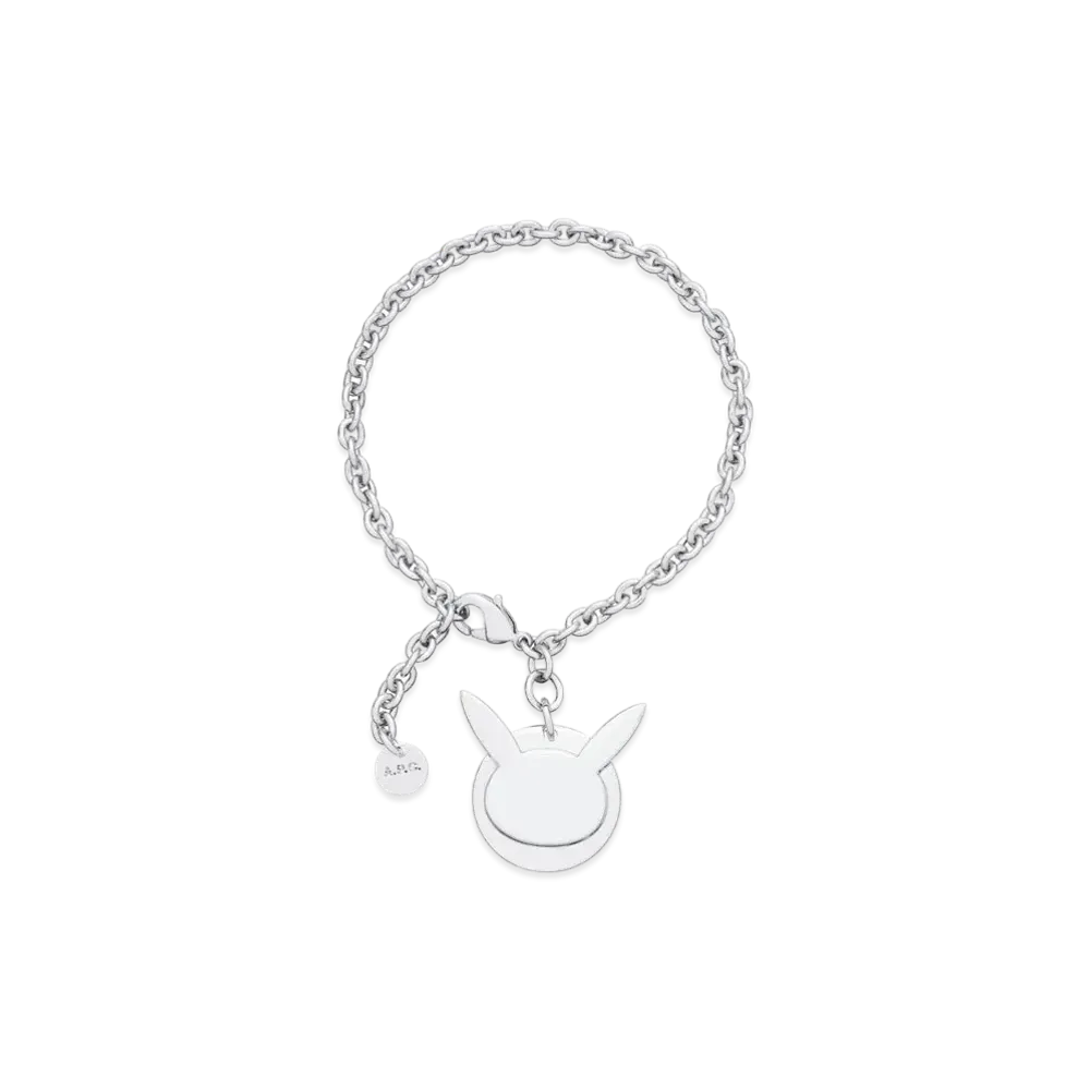 A.P.C. x Pokemon Pikachu Bracelet "Silver"