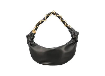 Saint Laurent Women's Amalia Mini Hobo Bag In Lambskin "Black"