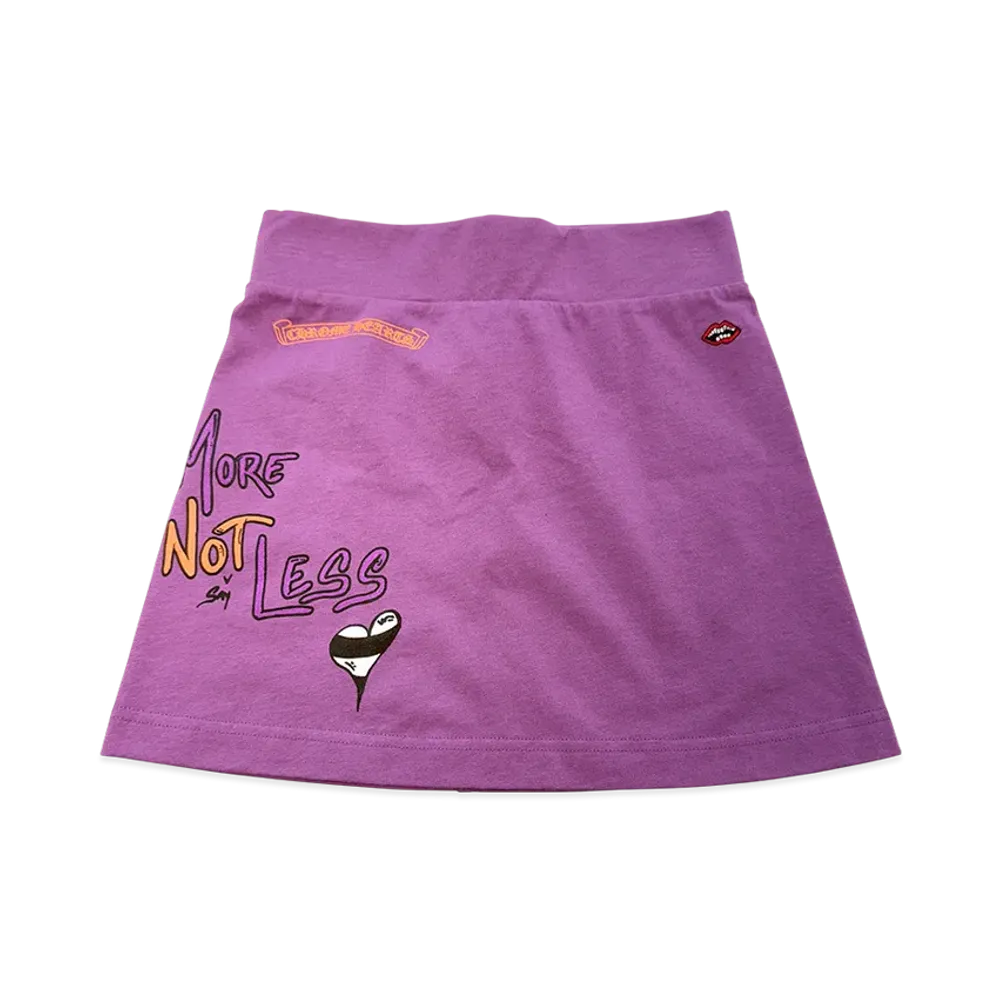 Chrome Hearts Matty Boy PPO I Want More Not Less Skirt "Purple"