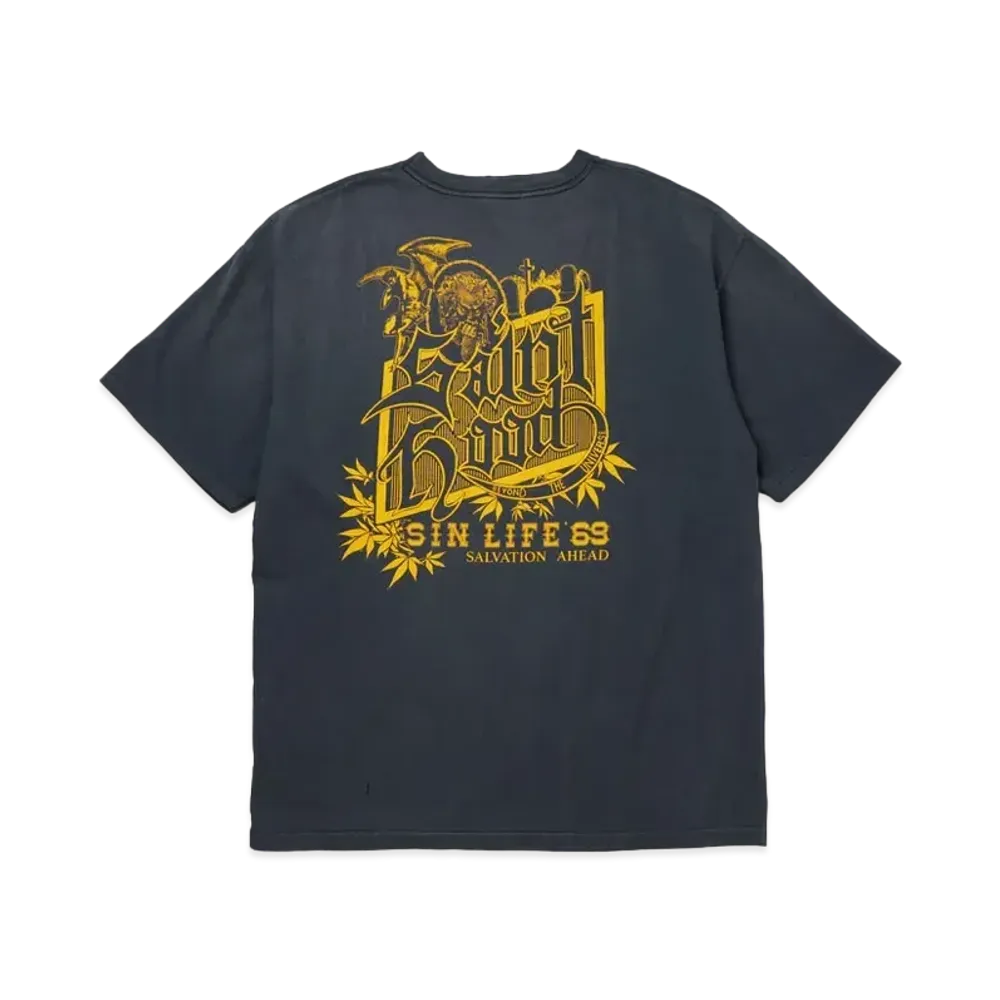 NEIGHBORHOOD STHD_SS Tee/Pocket "Black"