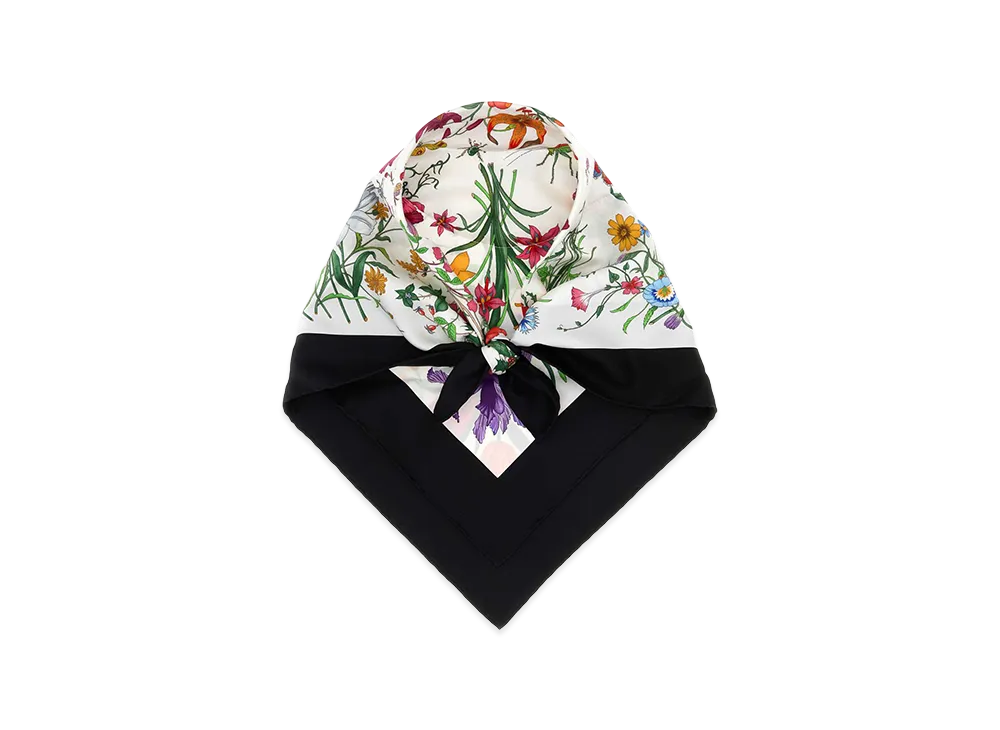 GUCCI Women's Silk Foulard "White"