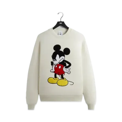 Kith x Disney Mickey & Friends Mad Mickey Vintage Crewneck "Sandrift"