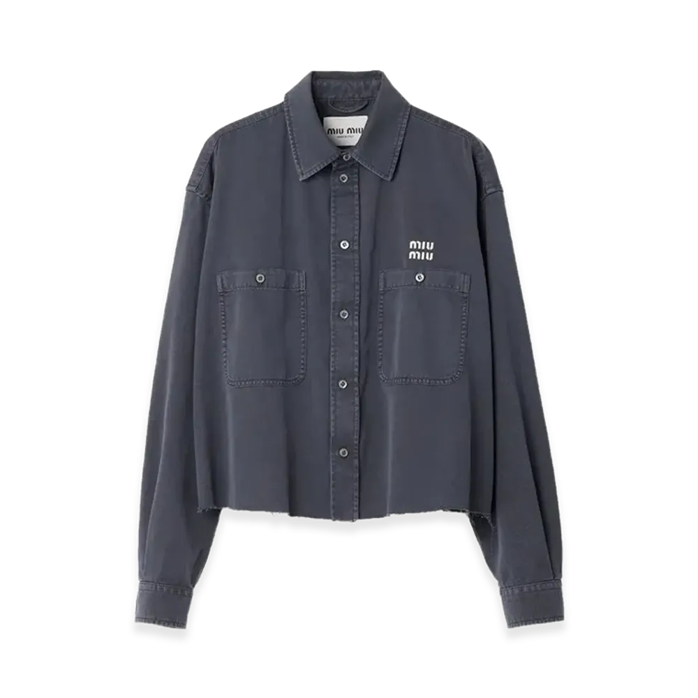 MIU MIU Women's Shirts "Gray"