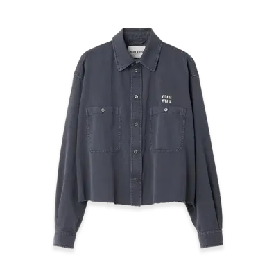 MIU MIU Women's Shirts "Gray"