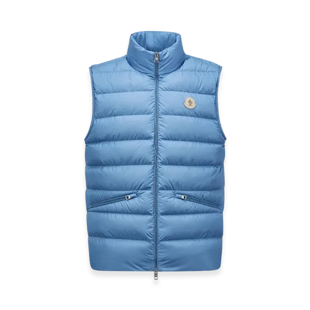 MONCLER Lechtal Down Gilet "Light Blue"