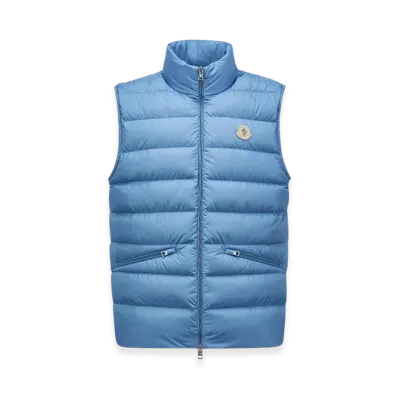 MONCLER Lechtal Down Gilet "Light Blue"