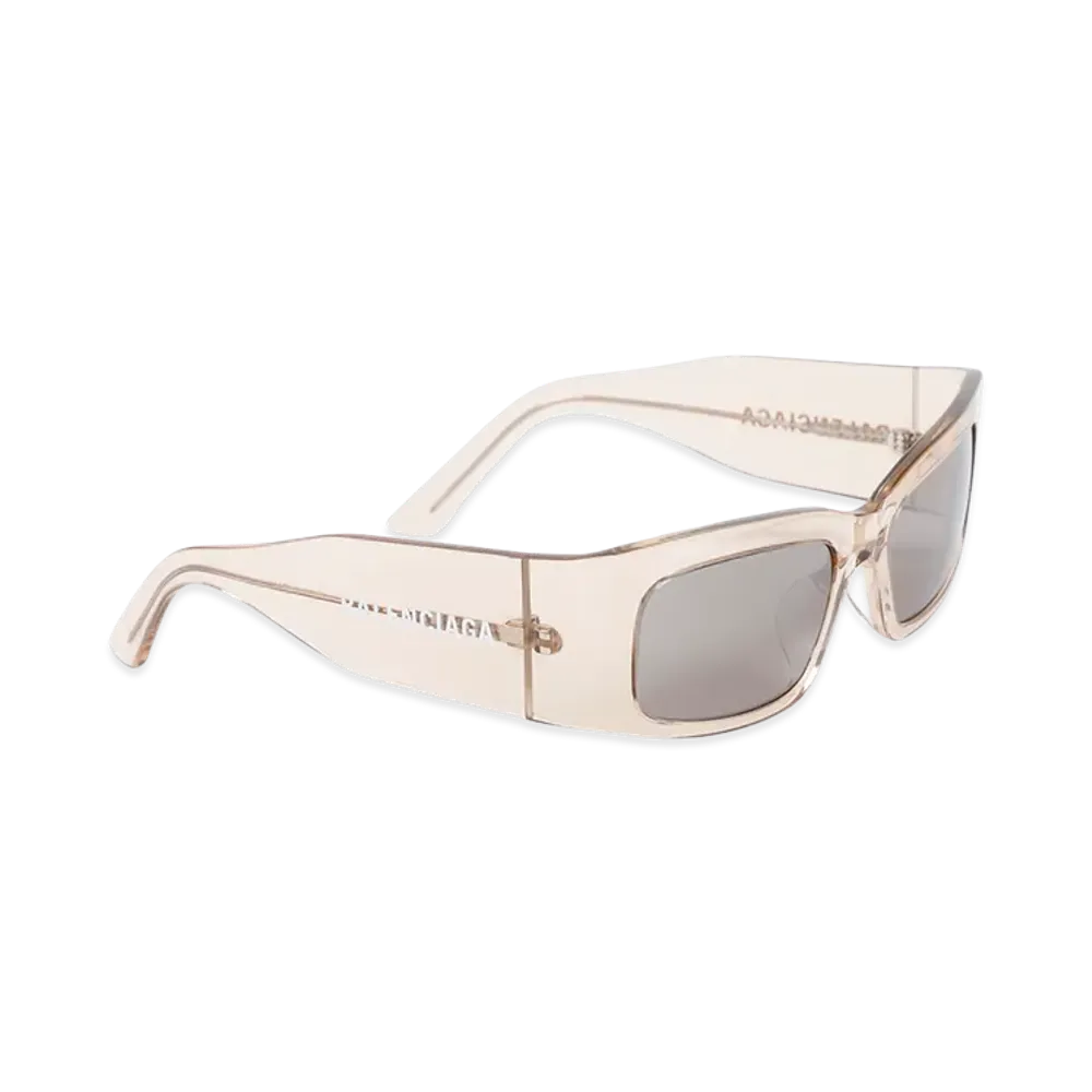 BALENCIAGA Paper Rectangle Sunglasses "Almond"