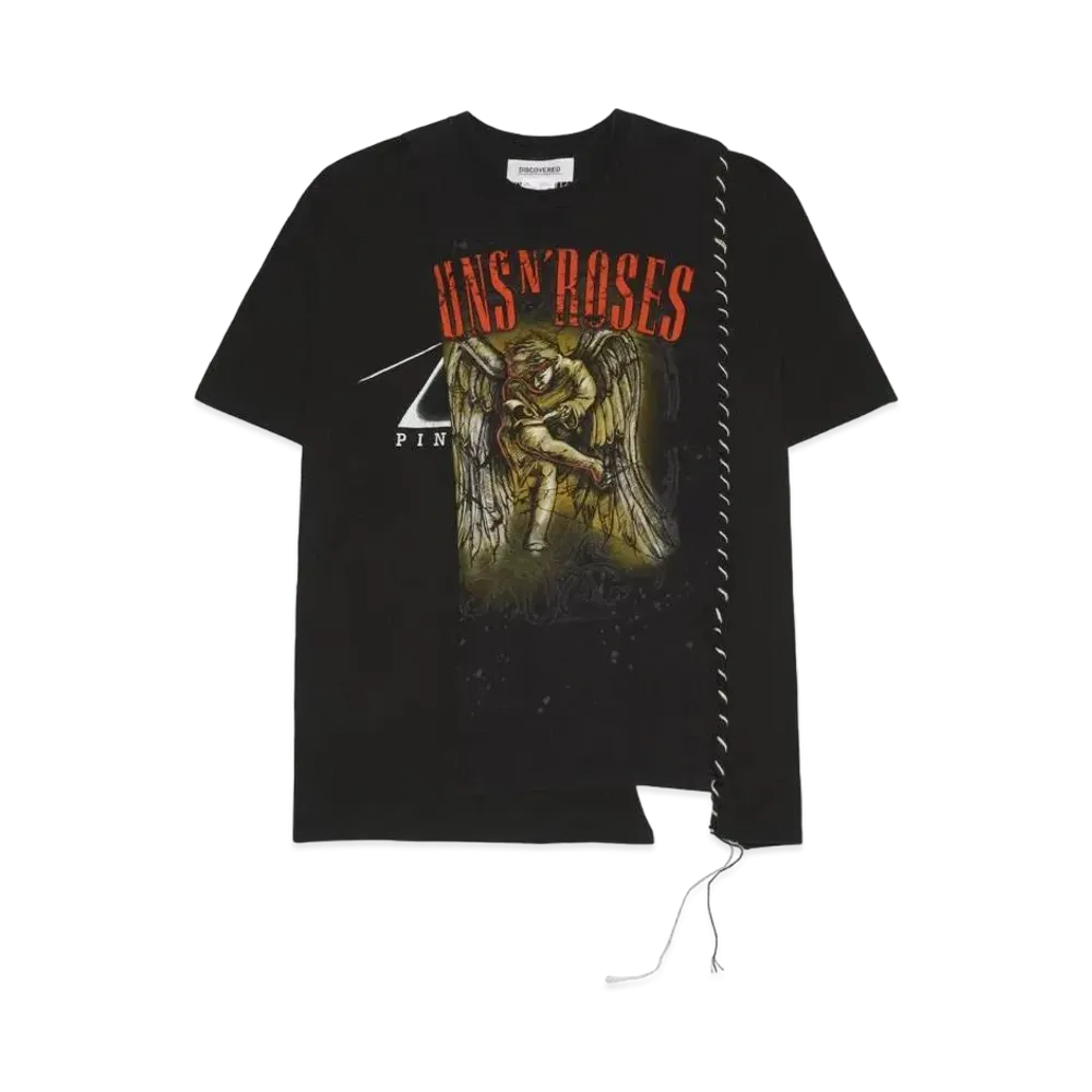 DISCOVERED I Black & WhiteStitch Band Tee HYPE DROP Exclusive "BLACK"