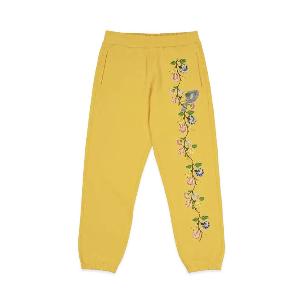 PALACE FLOWER STITCH JOGGERS "Yellow"