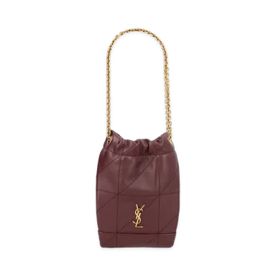 Saint Laurent Women's Cassandre Logo Bag "Bordeaux"