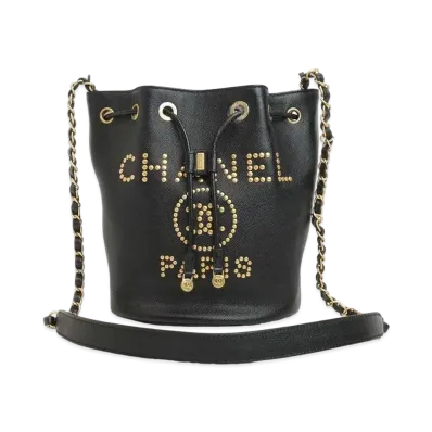CHANEL Dovir Small Caviaskin "Black"