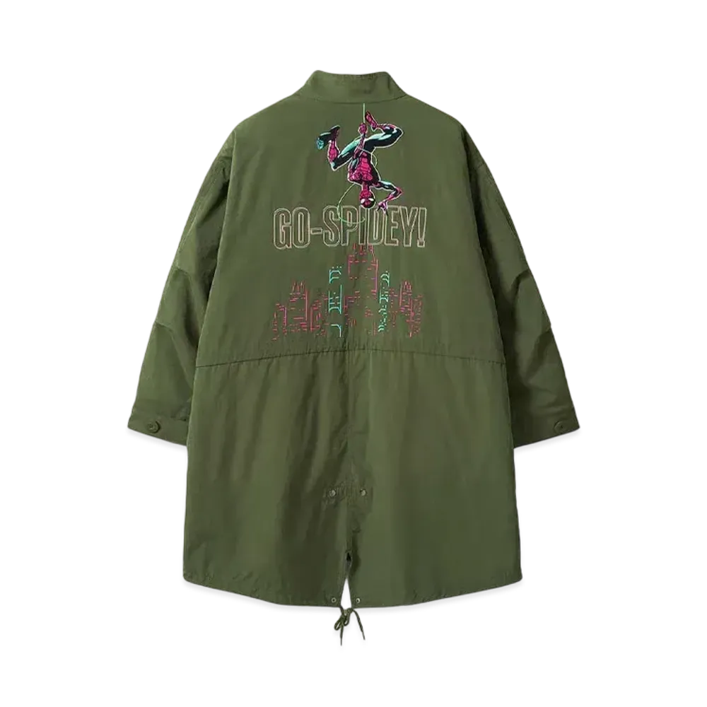 graniph x Spider Man Spidey VS Villains Mod Coat "Khaki"