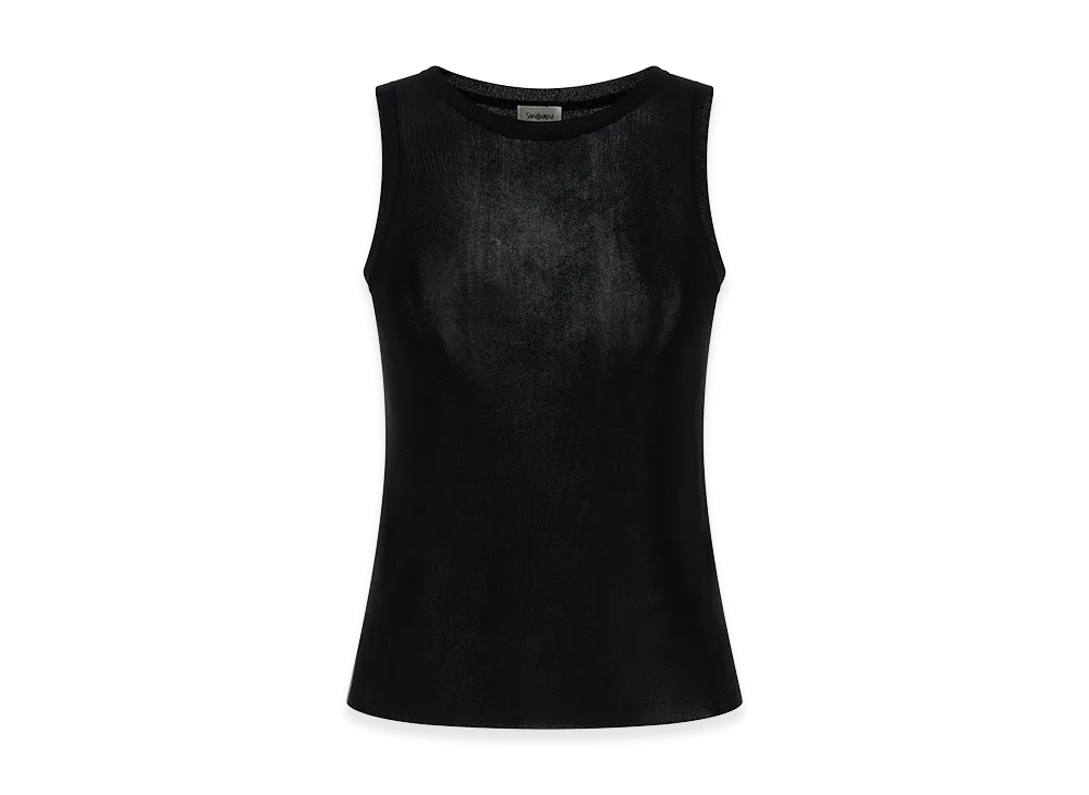 Saint Laurent Women's Viscose Top "Black"