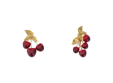 Saint Laurent Women's Two-Tone Metal And Resine Cassandre Earrings "Multicolor"