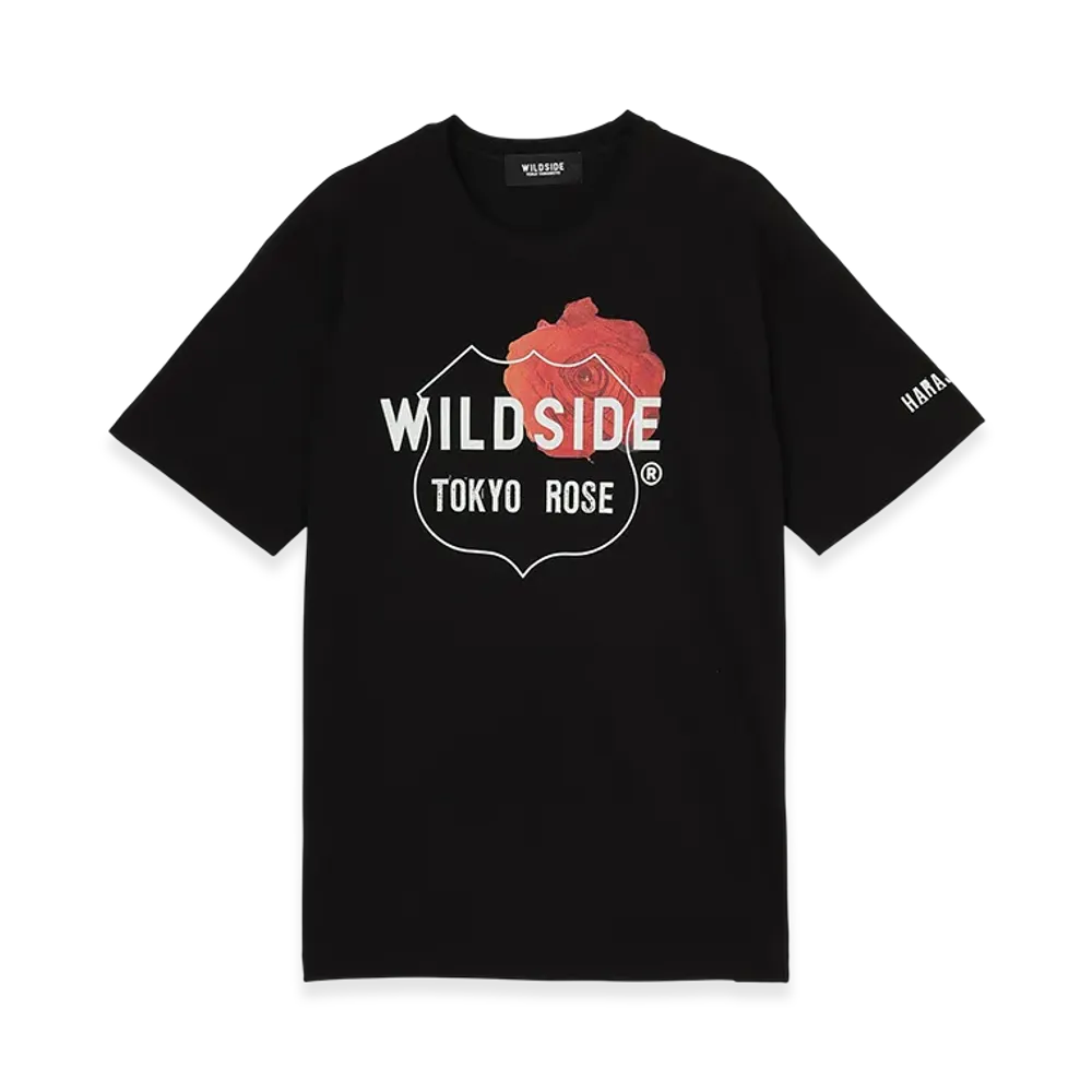 WILDSIDE YOHJI YAMAMOTO Tokyo Rose T-Shirt "Black"