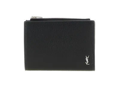 Saint Laurent "Tiny Cassandre" Bi-Fold Wallet "Black"