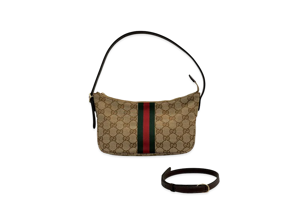 GUCCI GG Fabric Small Lunetta Crossbody Bag "Printed"