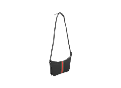 GUCCI GG Fabric Small Lunetta Crossbody Bag "Black"