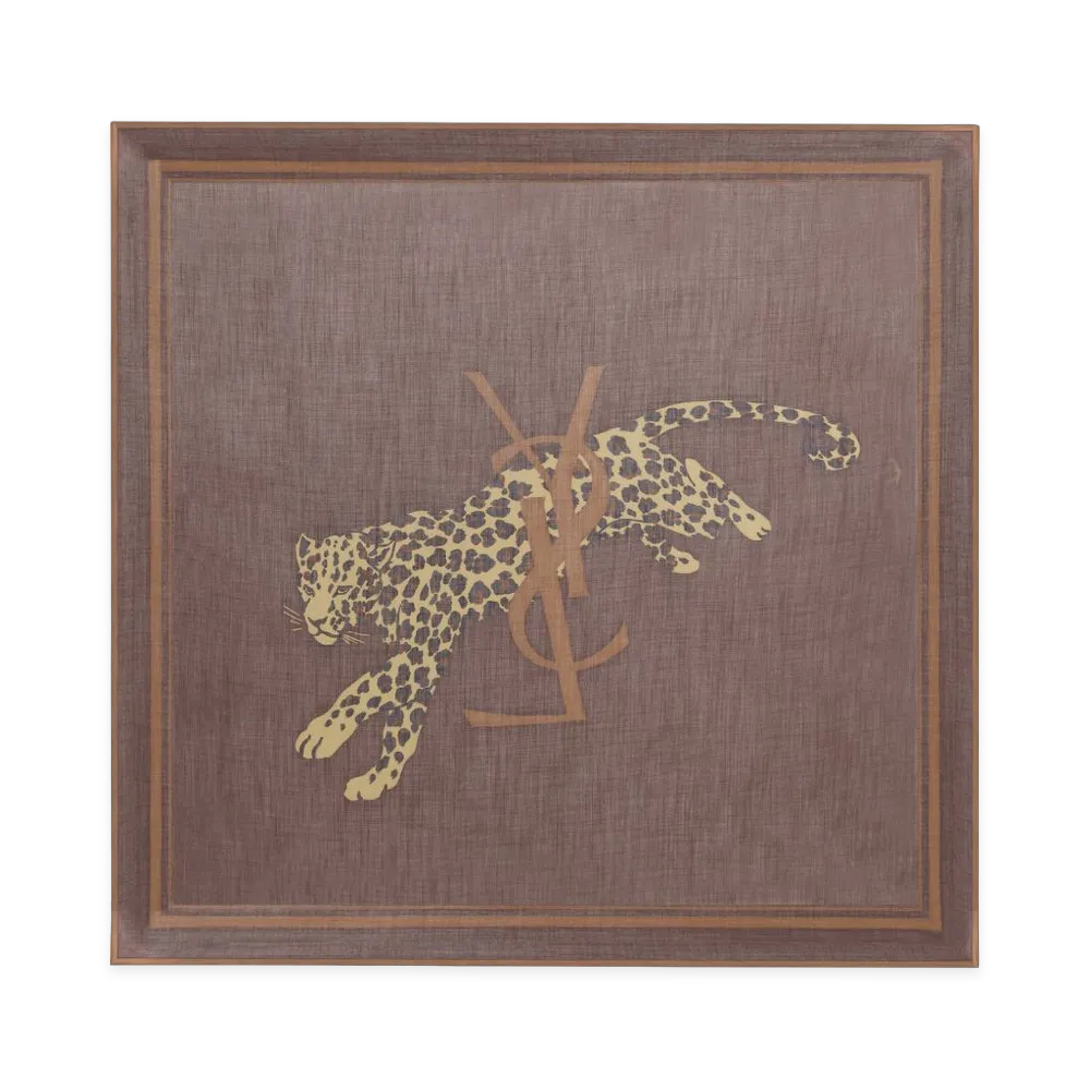 Saint Laurent Women's Scarfs "Brown"