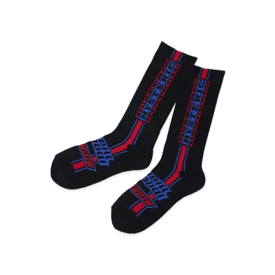 HYSTERIC GLAMOUR HG Pit Crew Sports Socks "Black/Red"