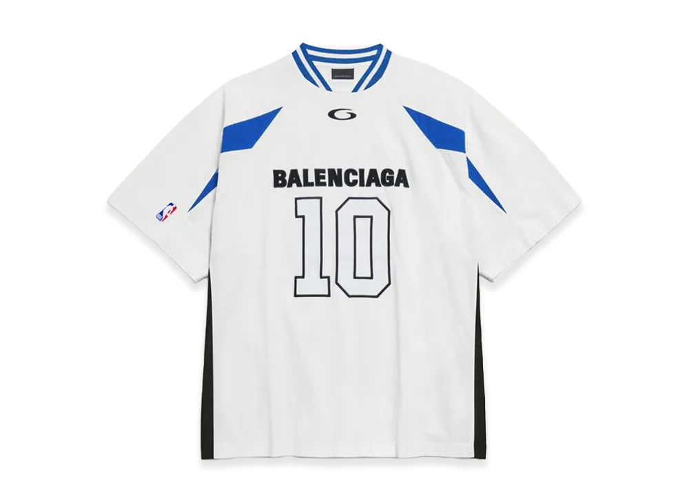 BALENCIAGA x NBA Collaboration Oversized T-Shirt "White/Multicolor"