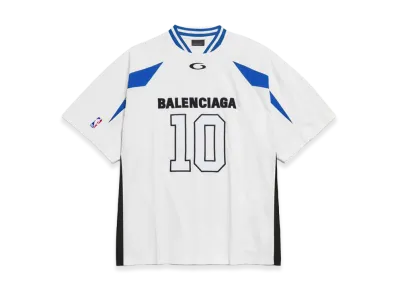 BALENCIAGA x NBA Collaboration Oversized T-Shirt "White/Multicolor"