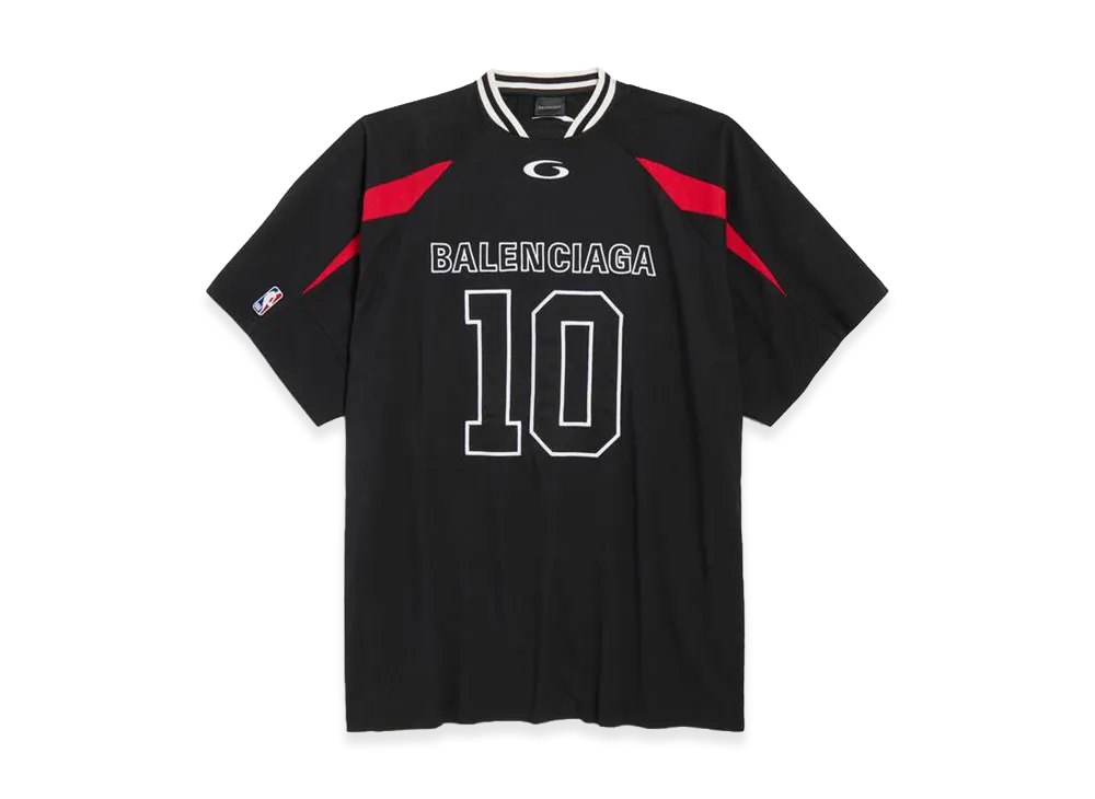 BALENCIAGA x NBA Collaboration Oversized T-Shirt "Black/Multicolor"