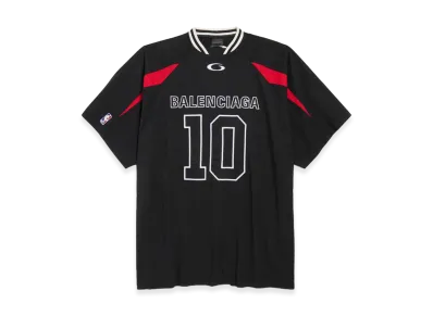 BALENCIAGA x NBA Collaboration Oversized T-Shirt "Black/Multicolor"