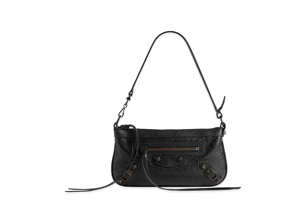 BALENCIAGA Women's Le City Pouch with Strap "Black"