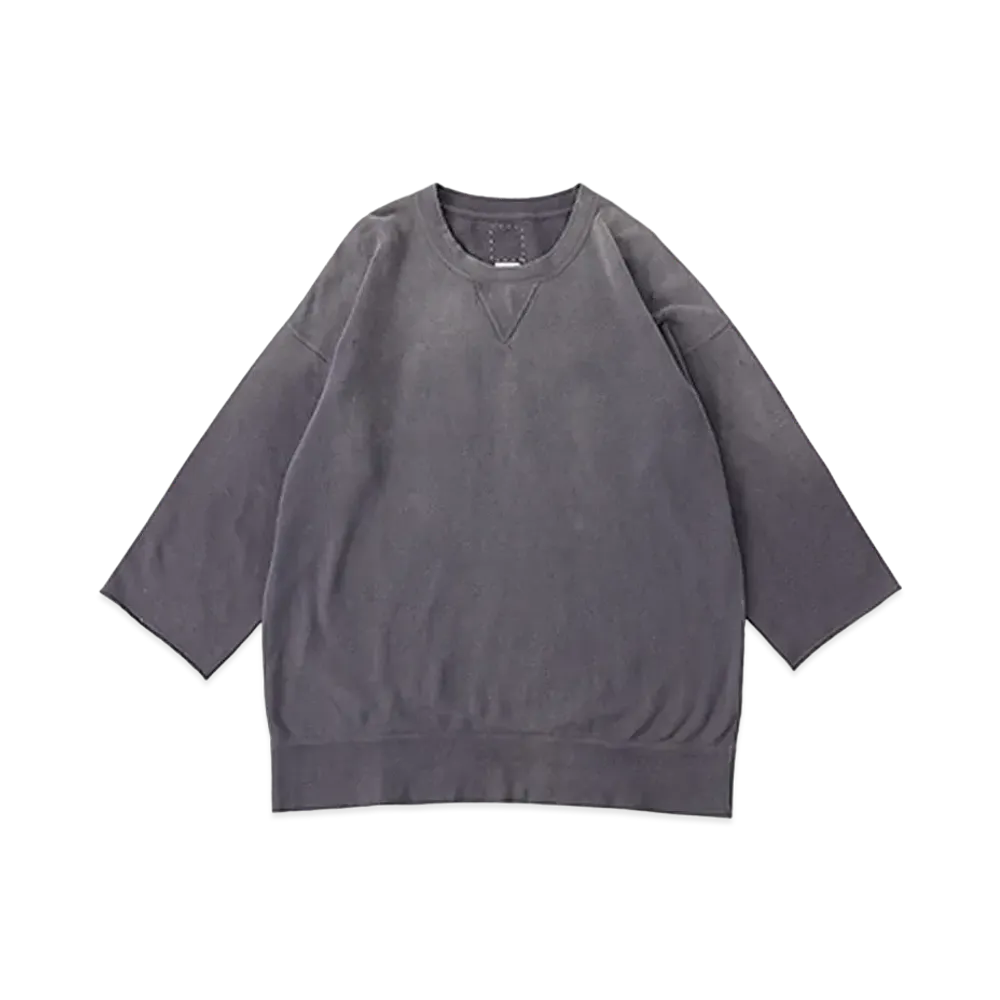 visvim JUMBO SWEAT 3/4 CRASH "Navy"
