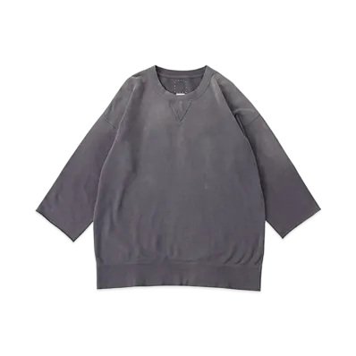 visvim JUMBO SWEAT 3/4 CRASH "Navy"