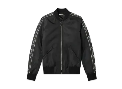 Dior HOMME Atelier Logo Tape MA-1 Bomber Jacket Blouson "Black"