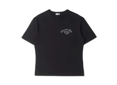 Dior HOMME Atelier Logo Print Crew Neck Short Sleeve T-Shirt "Black"