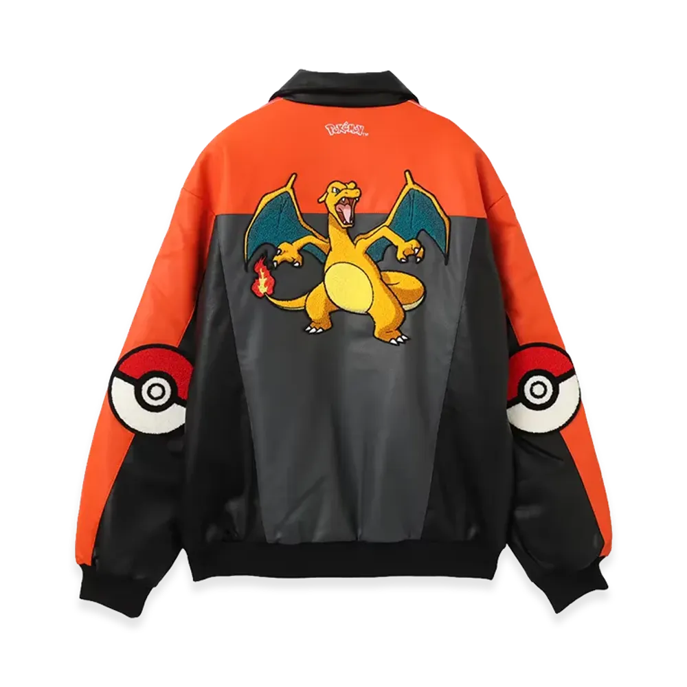 adidas x Pokemon 8-Ball Jacket "Black/Collegiate Orange"