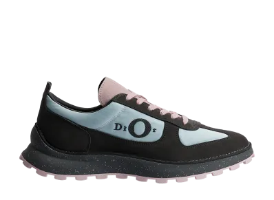 Dior Squash Sneaker Suede Calfskin and Technical Fabric "Gray/Pink/Light Blue"