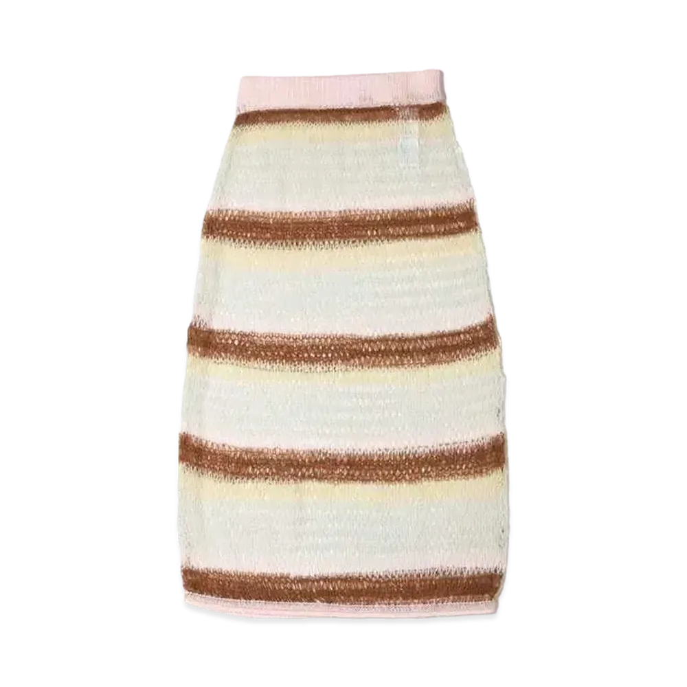 atmos pink Openwork Long Skirt "Beige"