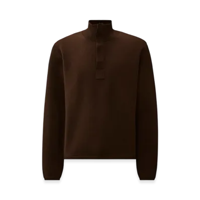 C.P. Company x OUR LEGACY WORK SHOP Benodet Wool Half Zip Sweater "After Dark Grey"