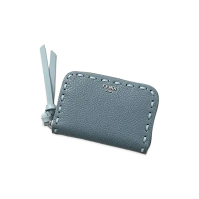 FENDI Women's Zip Around Peekaboo Mini "Blue"