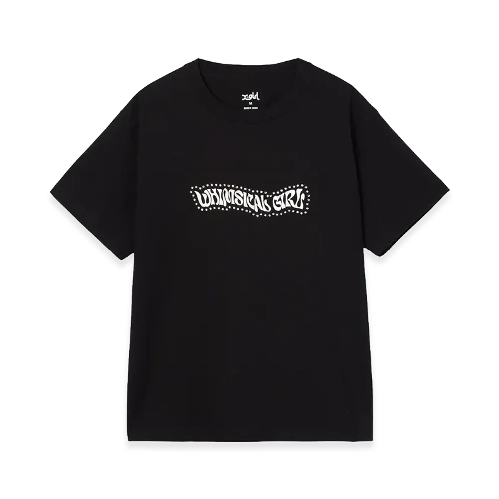 X-Girl Women's Rhinestone And Butterfly Logo S/S Tee "Black"