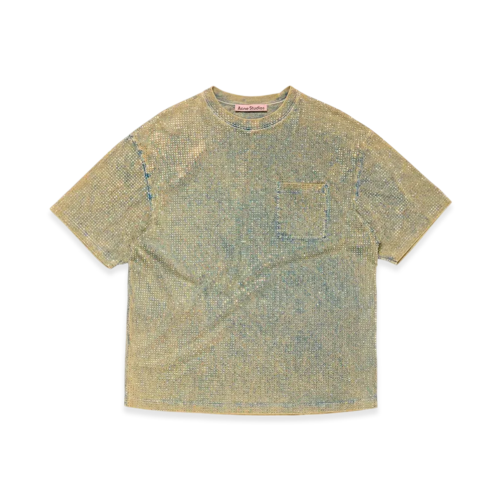 Acne Studios Rhinestone Tee "Mid Blue"